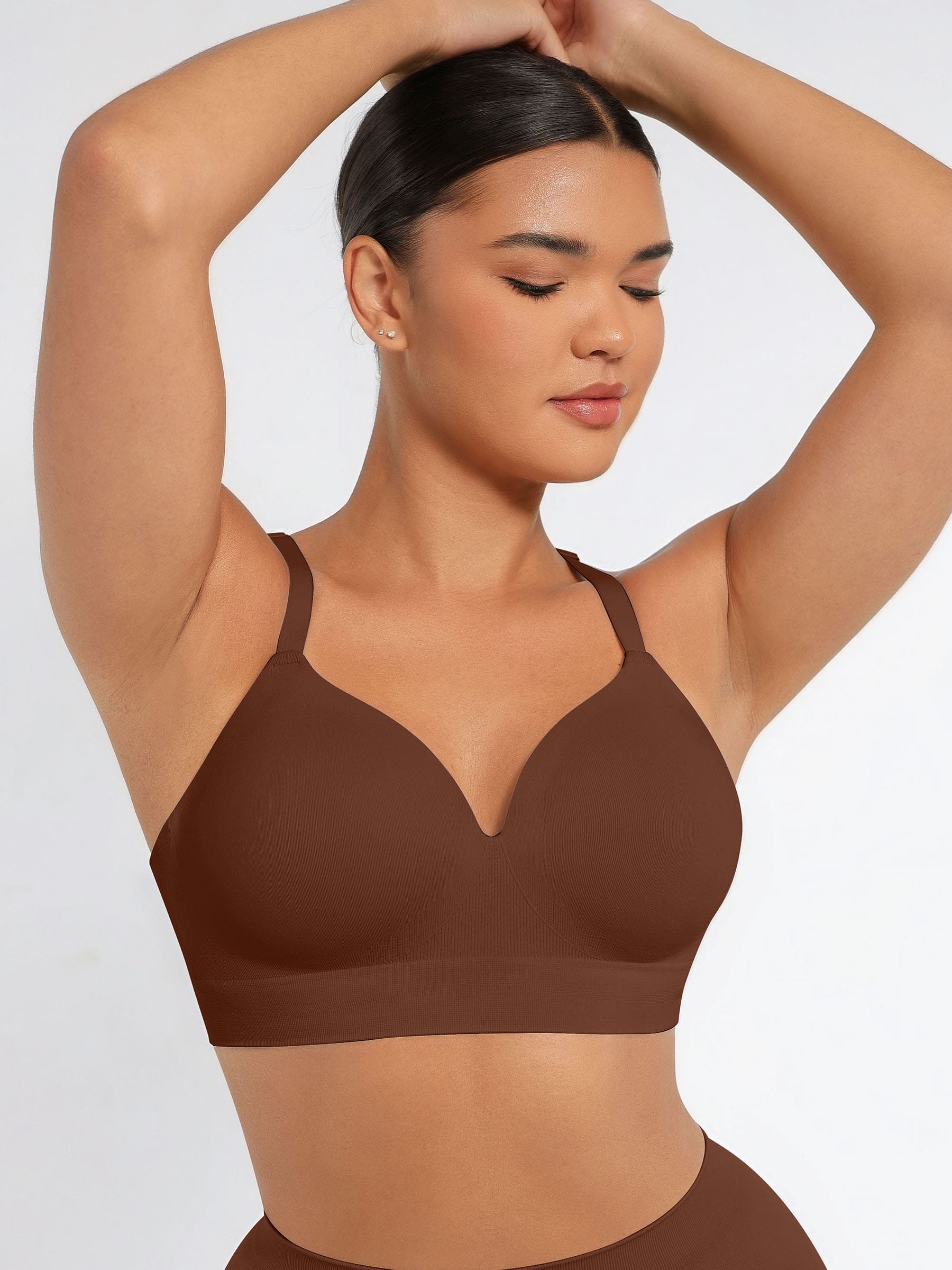 Feelingirl Wireless Push-Up Seamless Full Coverage Bra Bundle - Image 59