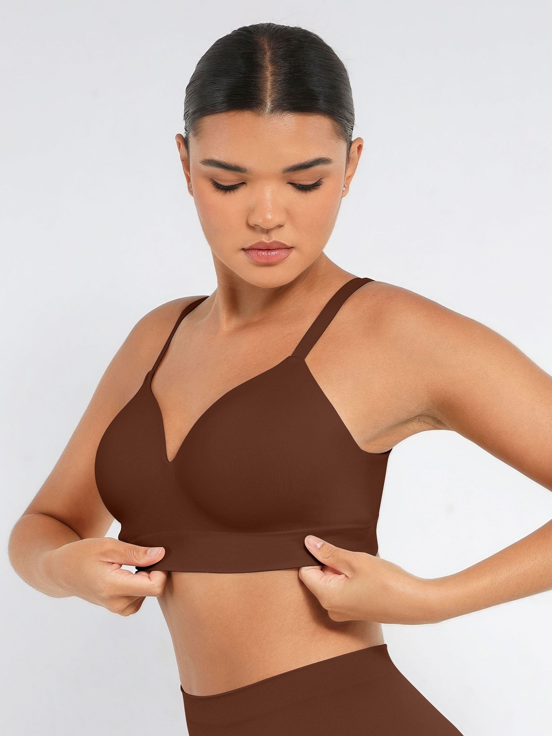 Feelingirl Wireless Push-Up Seamless Full Coverage Bra Bundle - Image 61