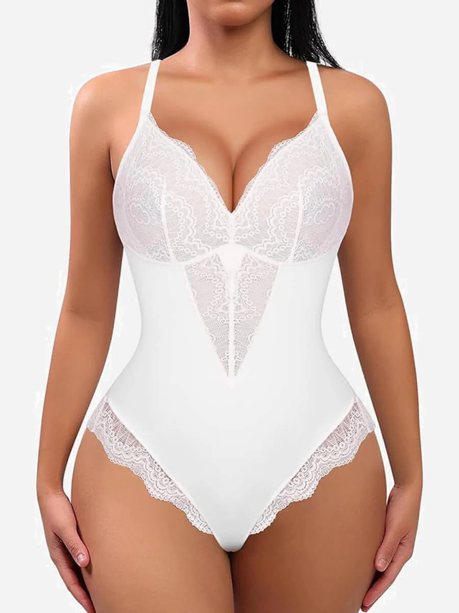 Feelingirl Low-back Ultra-versatile Lace Bodysuit - Image 12