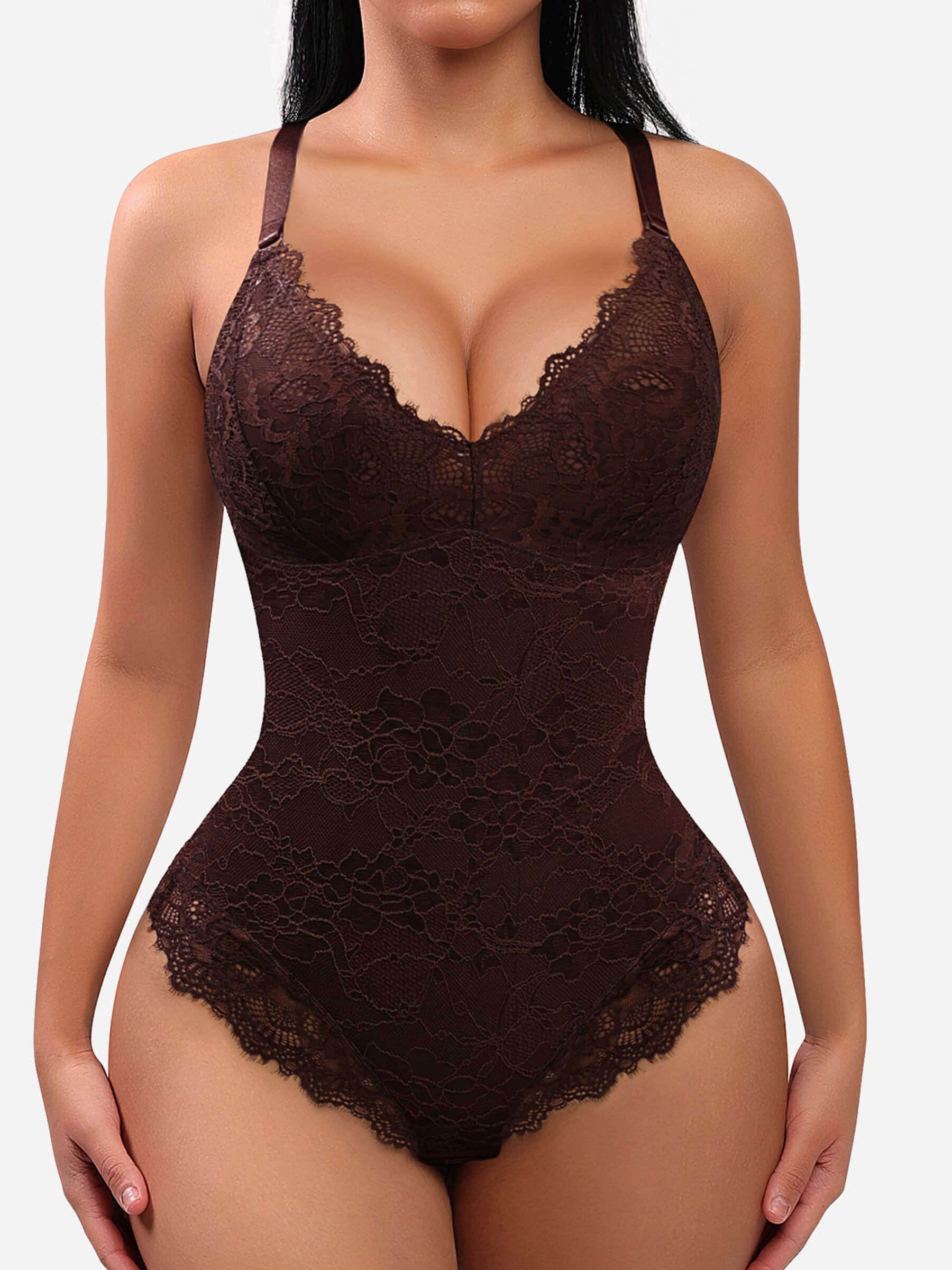 Feelingirl Low-back Ultra-versatile Lace Bodysuit - Image 6