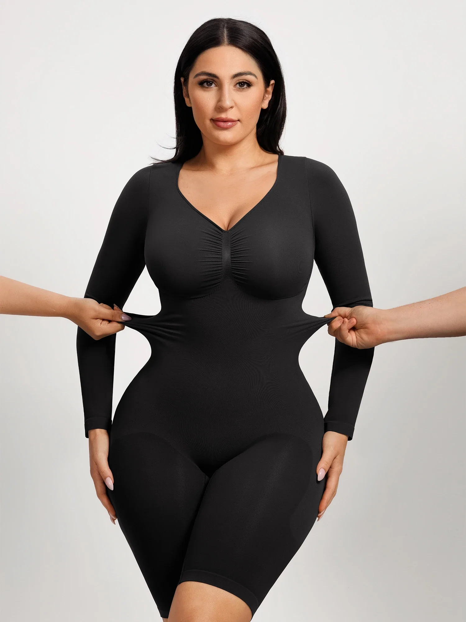 Seamless Firm Control Long Sleeve Everyday Bodysuit - Image 9