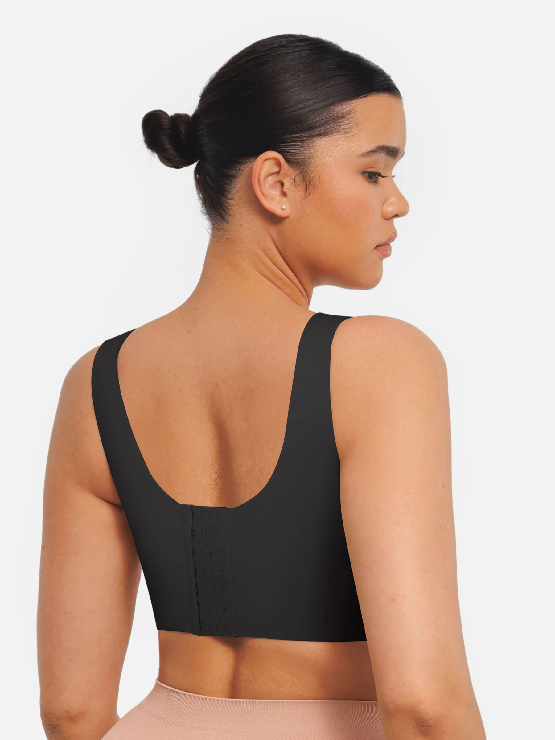 Feelingirl Seamless V Neck Comfort Fit Everyday Bra - Image 3