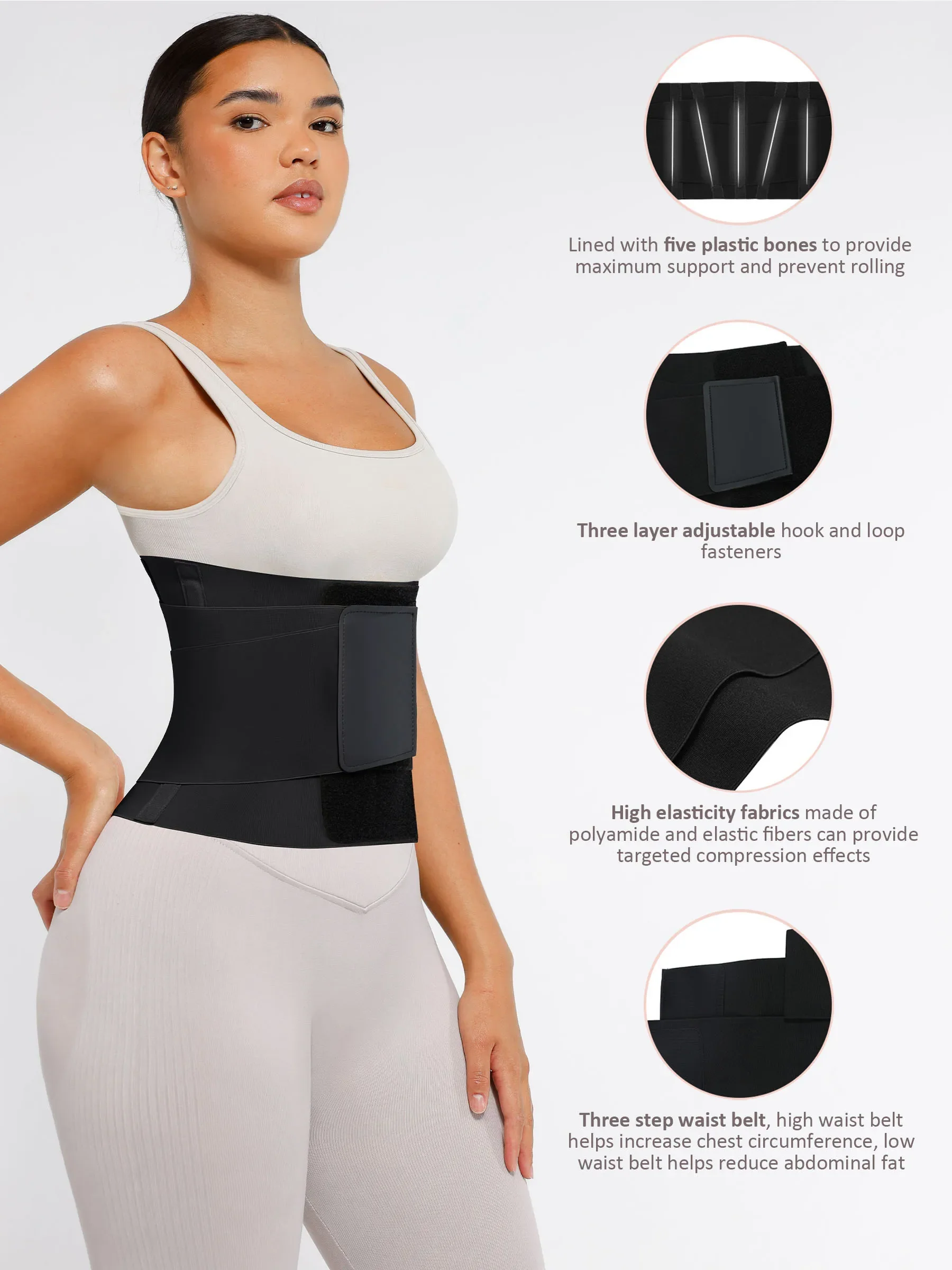 Tummy Control Adjustable Waist Trainer Bundle - Image 10