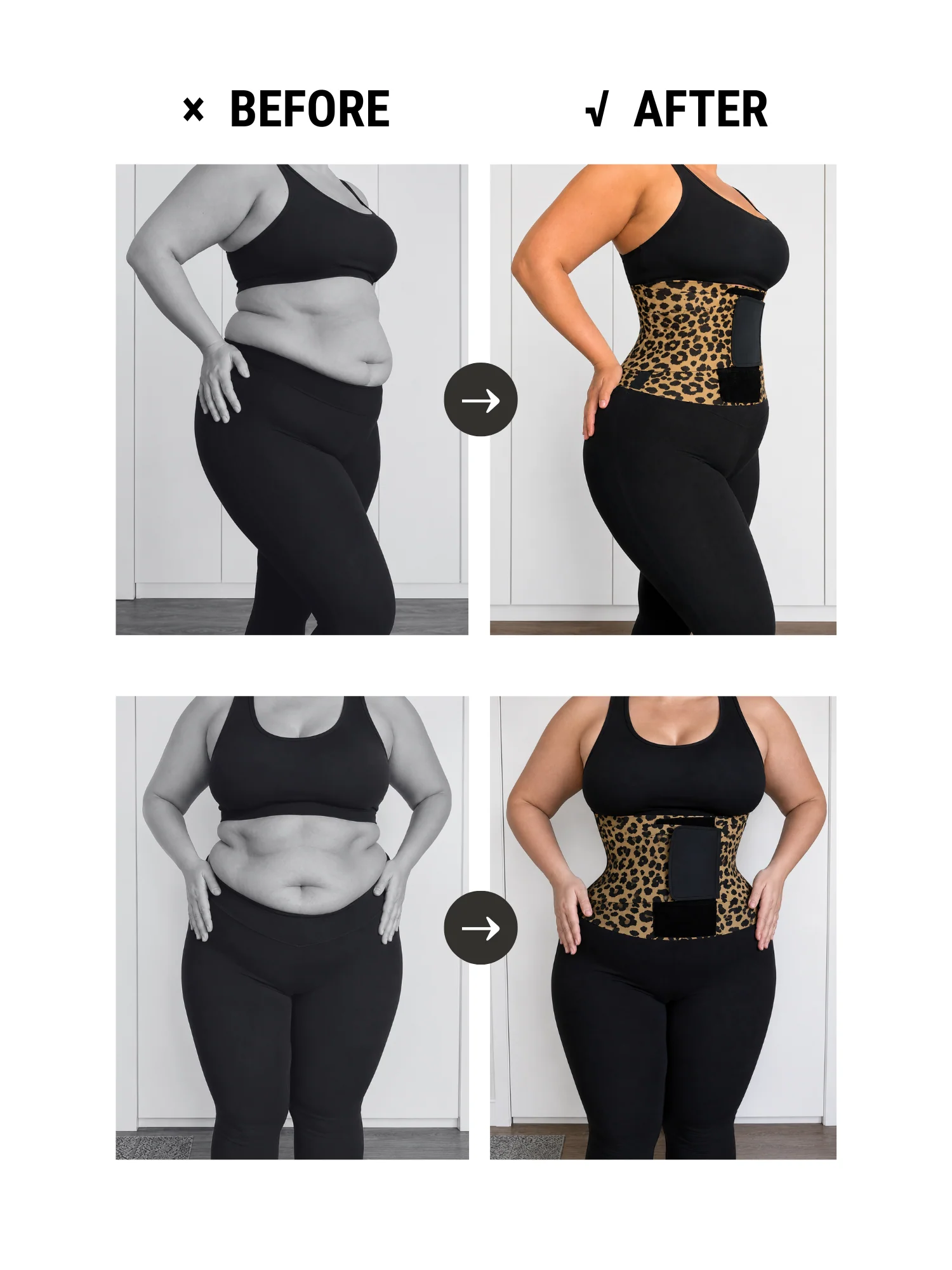 Tummy Control Adjustable Waist Trainer Bundle - Image 17