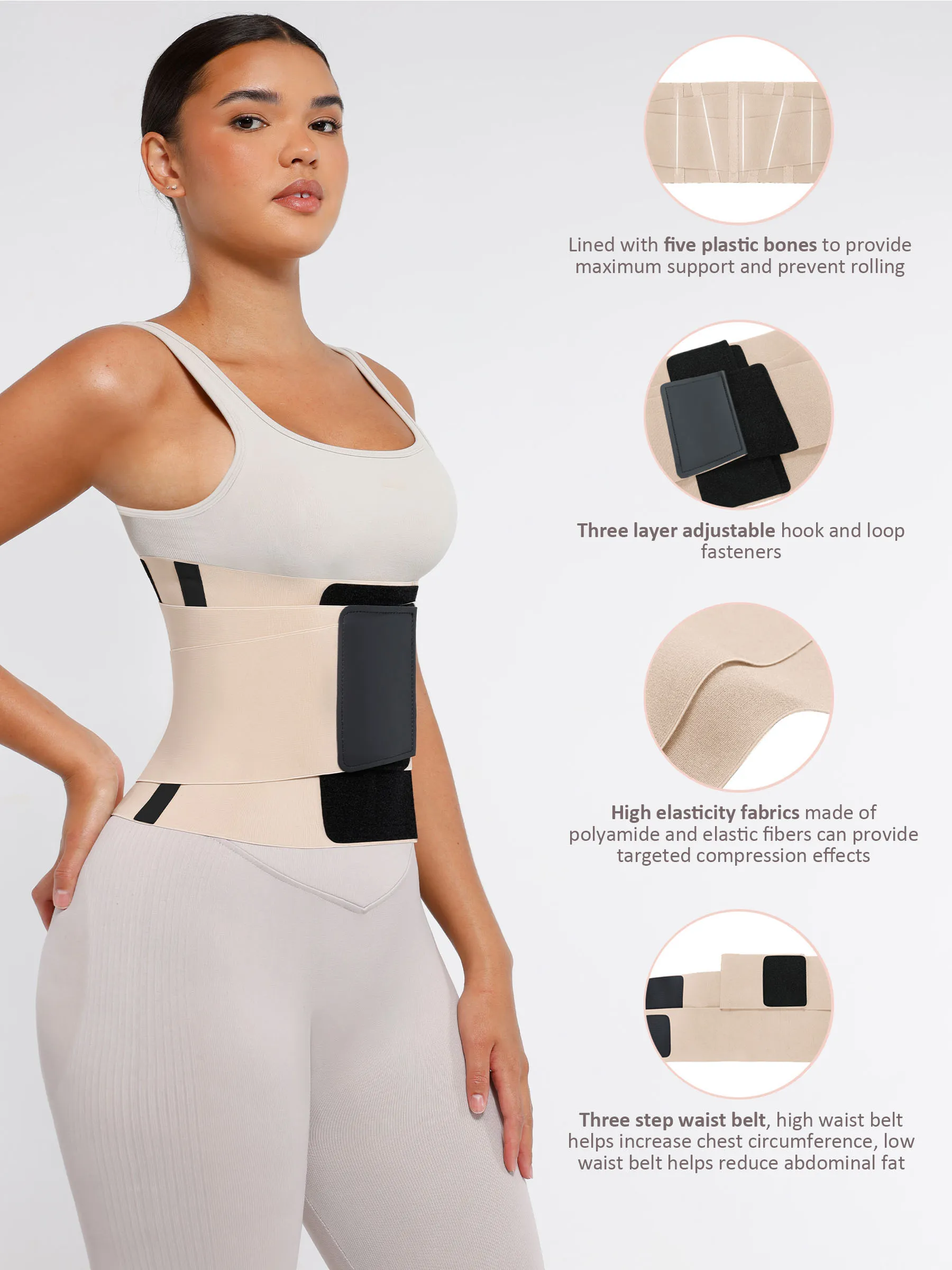 Tummy Control Adjustable Waist Trainer Bundle - Image 29