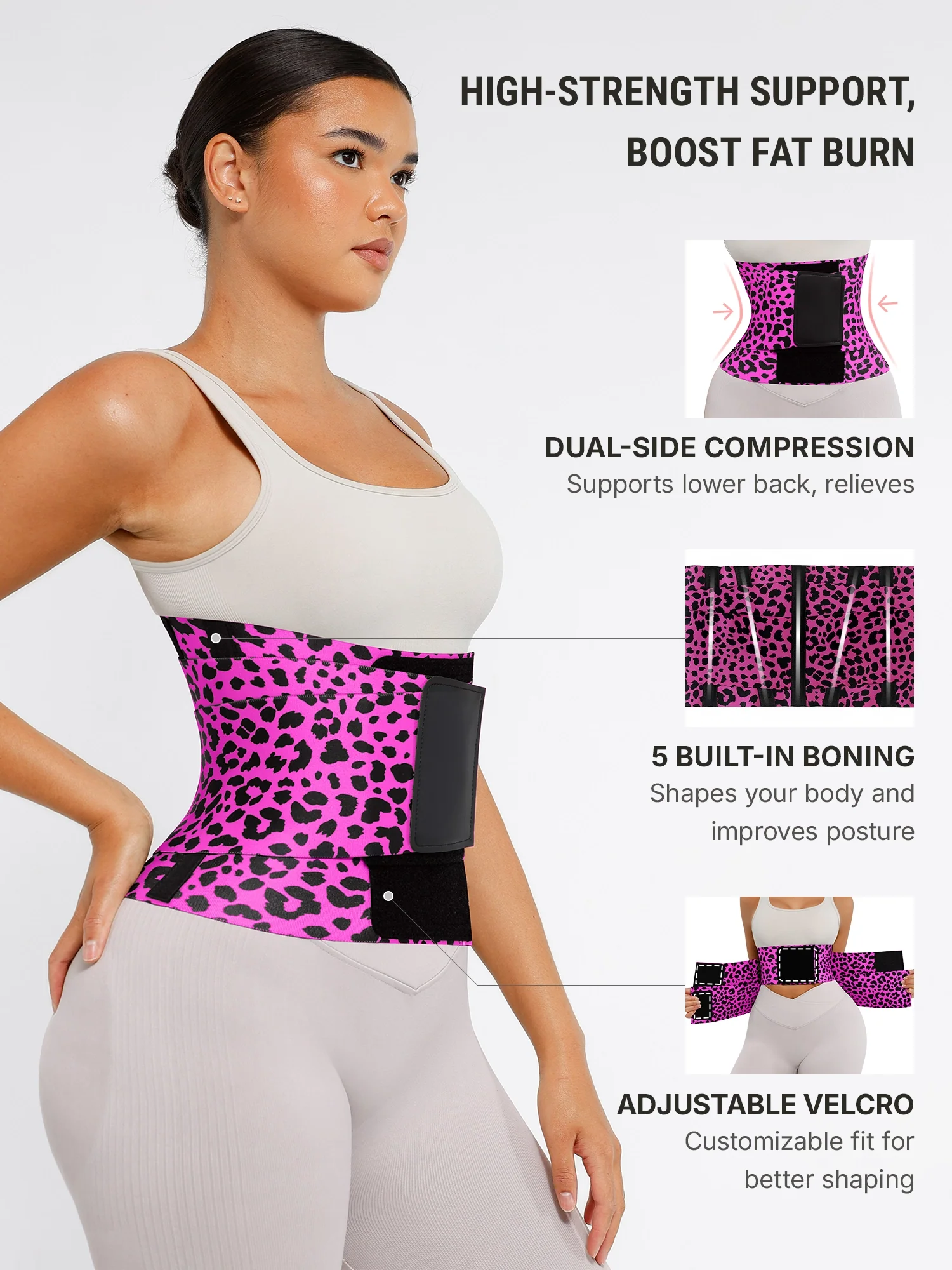 Tummy Control Adjustable Waist Trainer Bundle - Image 4