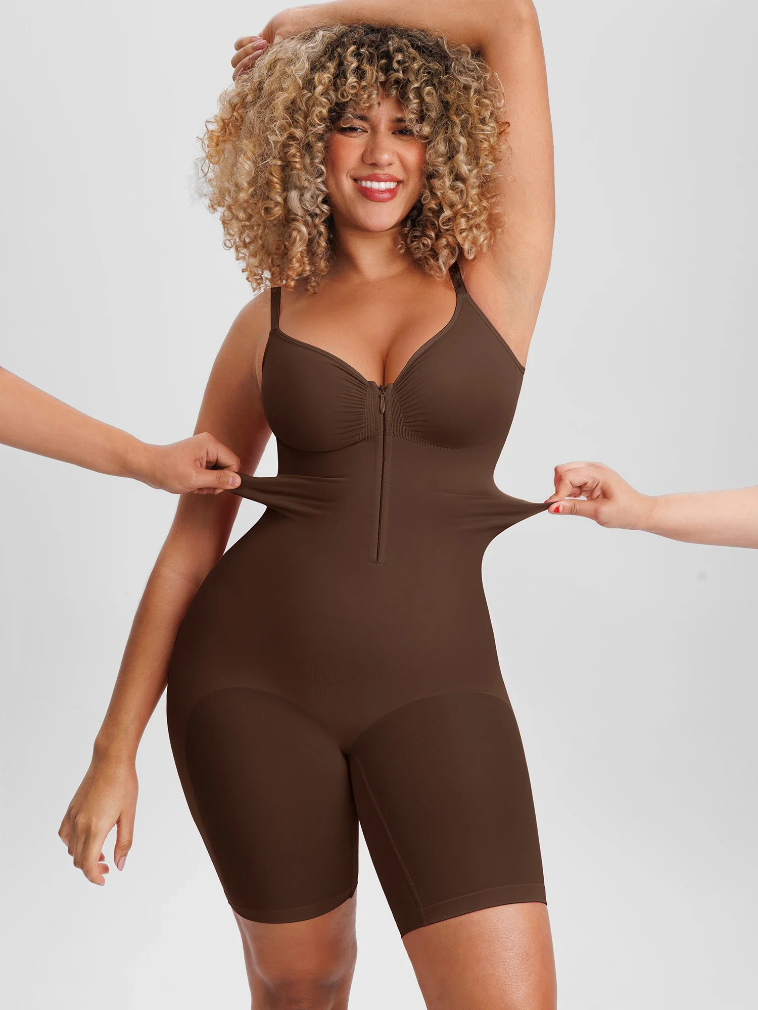 Tummy Control Seamless Stretch Bodysuit - Image 18