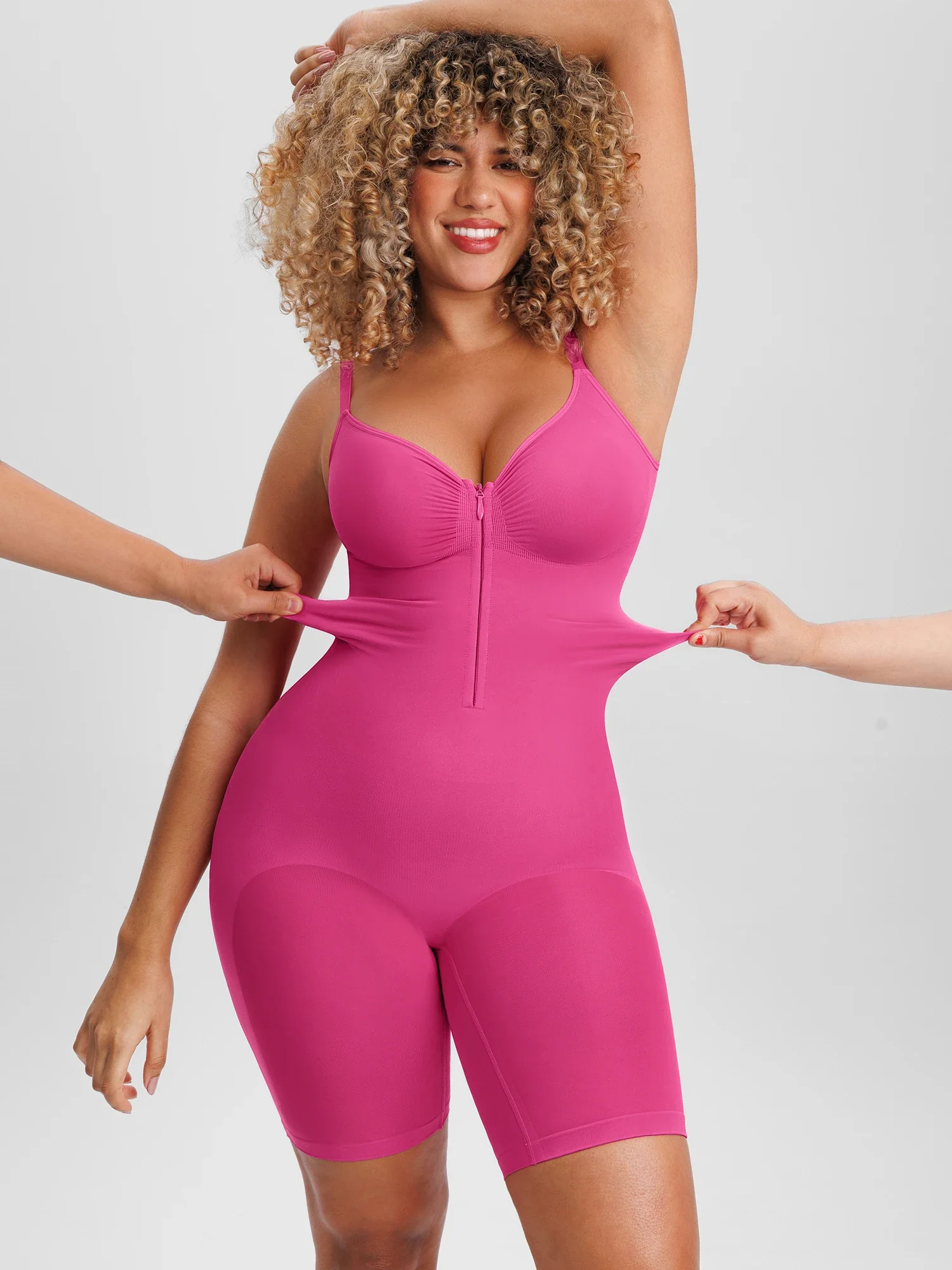 Tummy Control Seamless Stretch Bodysuit - Image 25