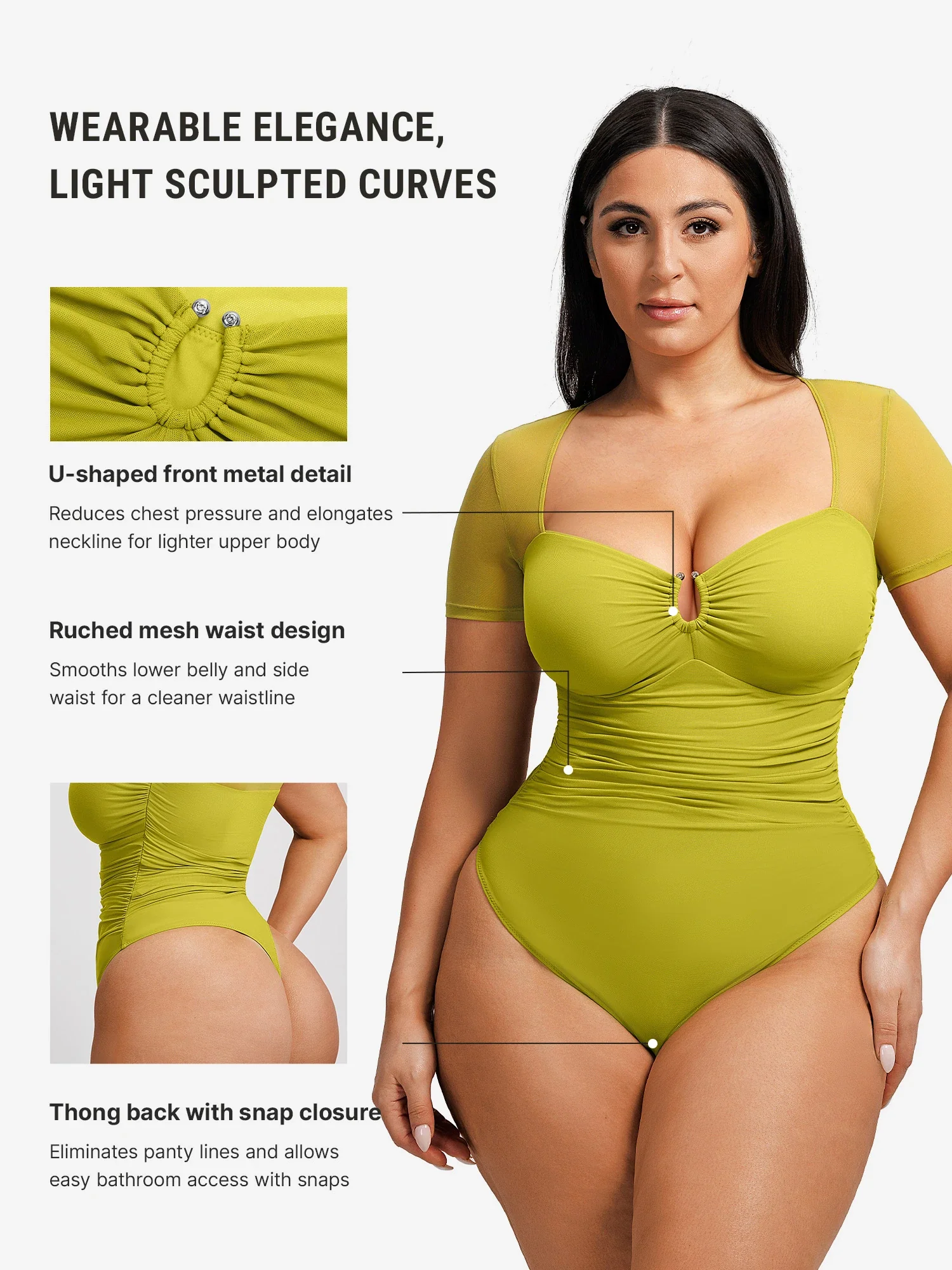 Ultra-Fine Mesh Classic Thong Bodysuit - Image 9